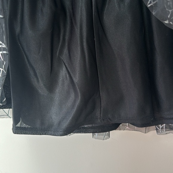 Wonder Nation Black and Silver Spiderweb Tuile Skirt Girls Toddler Size 5T - Picture 8 of 8